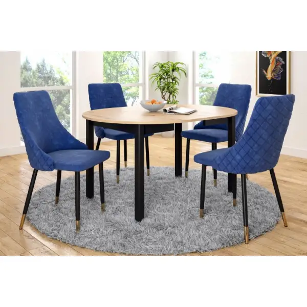 Krzesło tapicerowane niebieski GRS-031